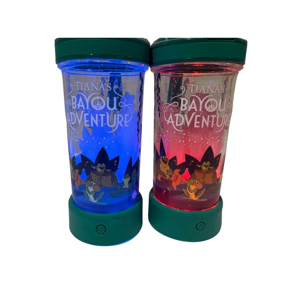 Disney Parks Tiana's Bayou Adventure Light Up Tumbler Cups